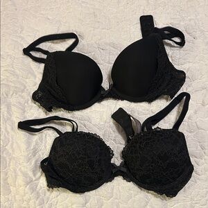 Elegant Black Lace Bra Set